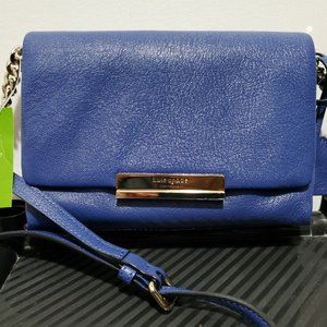 100% Authentic New Kate Spade Blue Heidy Crossbody Purse (Small)